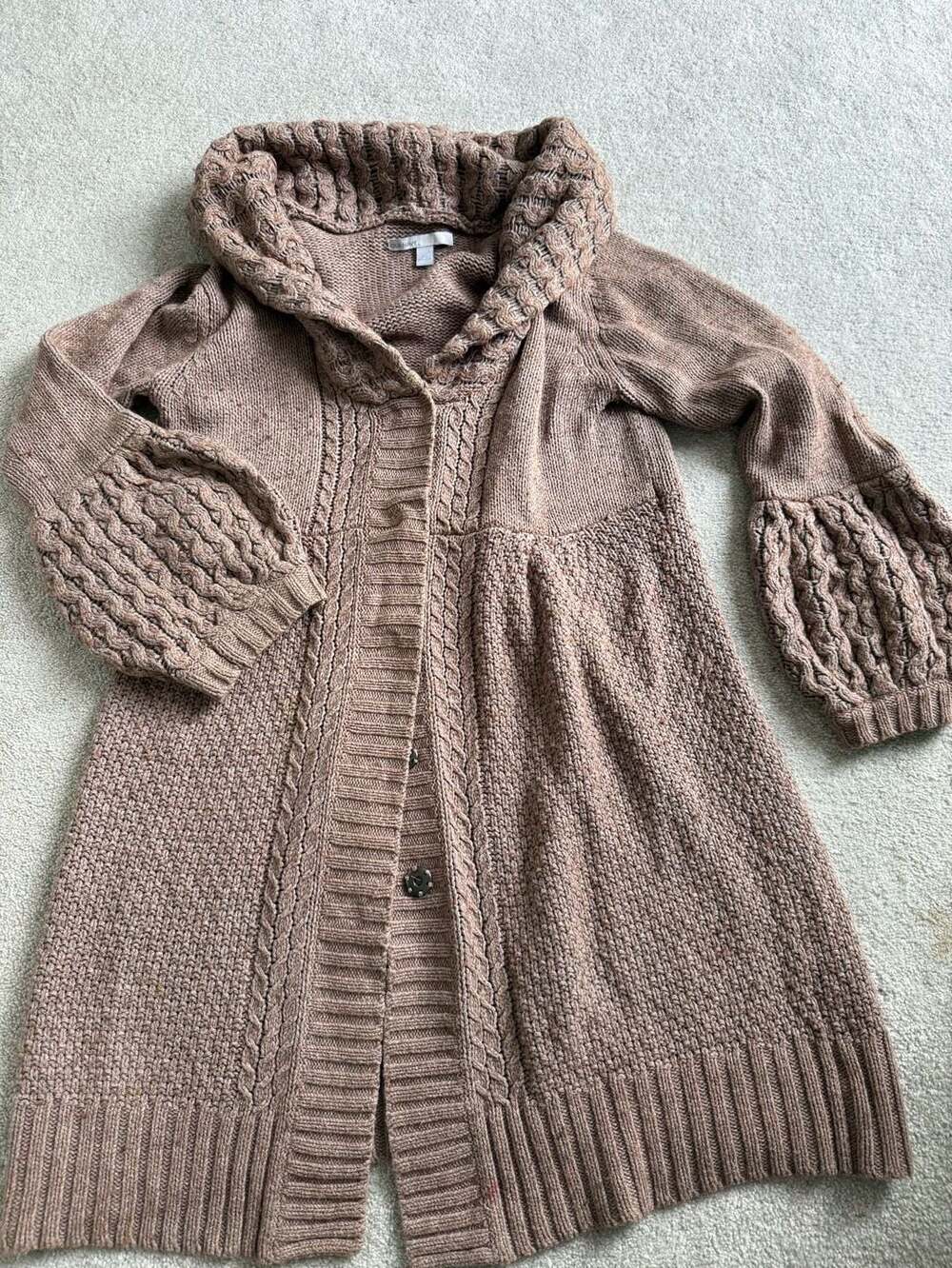 Old Navy Cardigan Size L Brown Knit Sweater